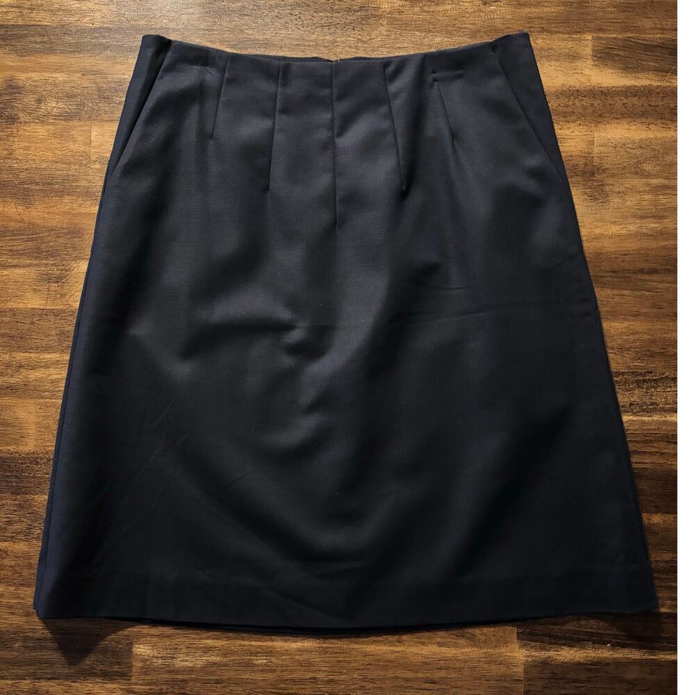 Banana Republic Women's 4 Petite Pencil Skirt High Rise Knee Length Black